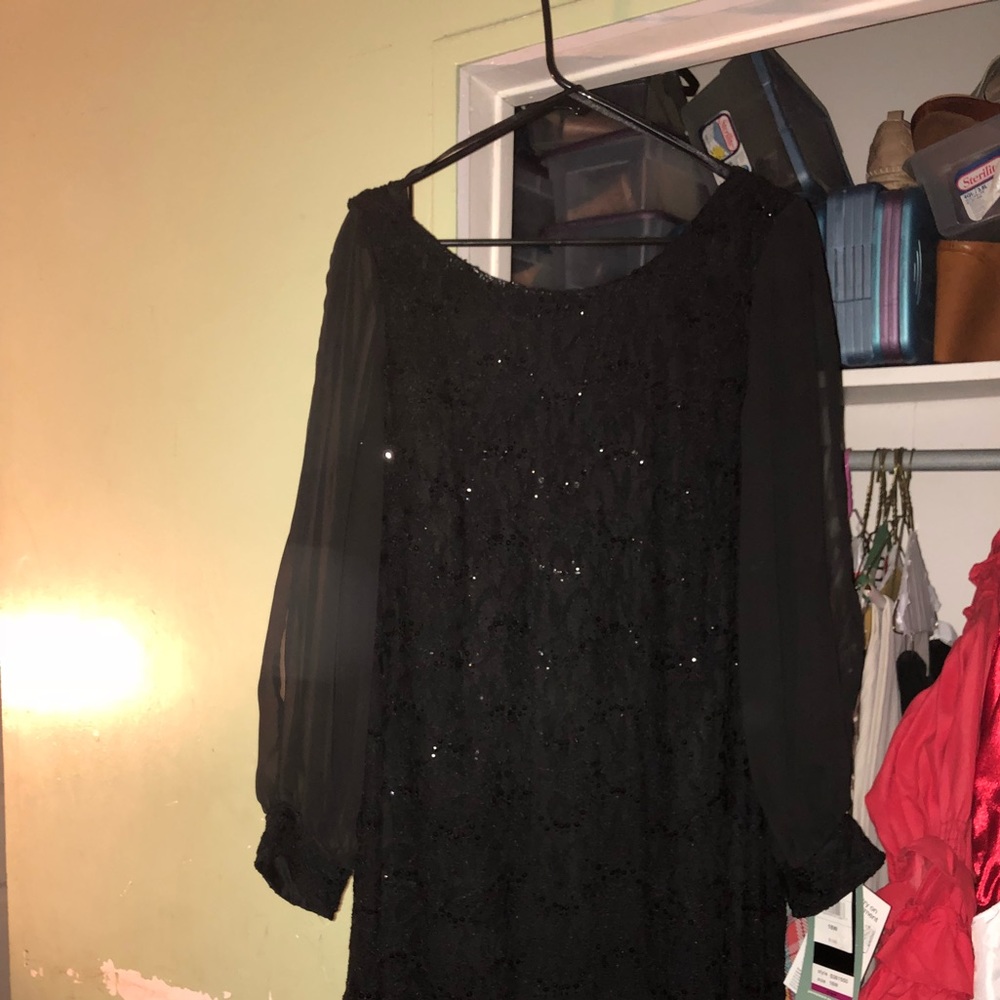 Sequined Black dress